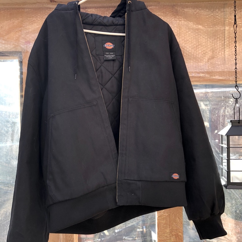 Dickies Rigid Duck Hooded Jacket, black